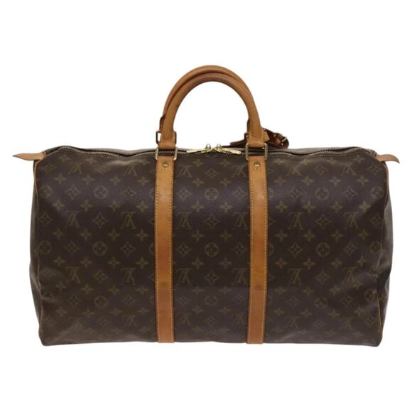 LOUIS VUITTON Monogram Keepall 50 Boston Bag M41426 LV Auth 118838 - Picture 8 of 16